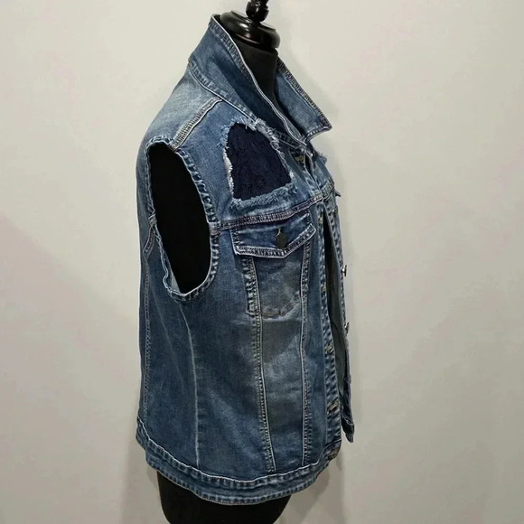 Lola Jeans |  Jean & Lace Vest - Picture 3 of 6